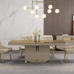 MESA DE JANTAR COM 6 CADEIRAS DIAMOND AD/MAD/VID-2M