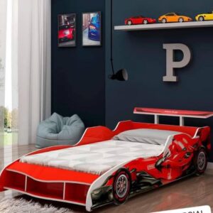 CAMA INFANTIL CARRO AD/VERMALHA-0.90