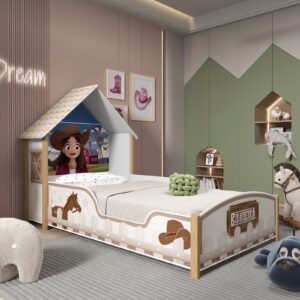 CAMA INFANTIL CASINHA POWER AD/BRANCA-0,90